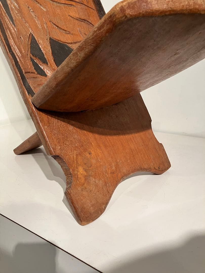 アフリカ、プリミティブアート、無垢木製チェア、椅子、セヌフォ族、古