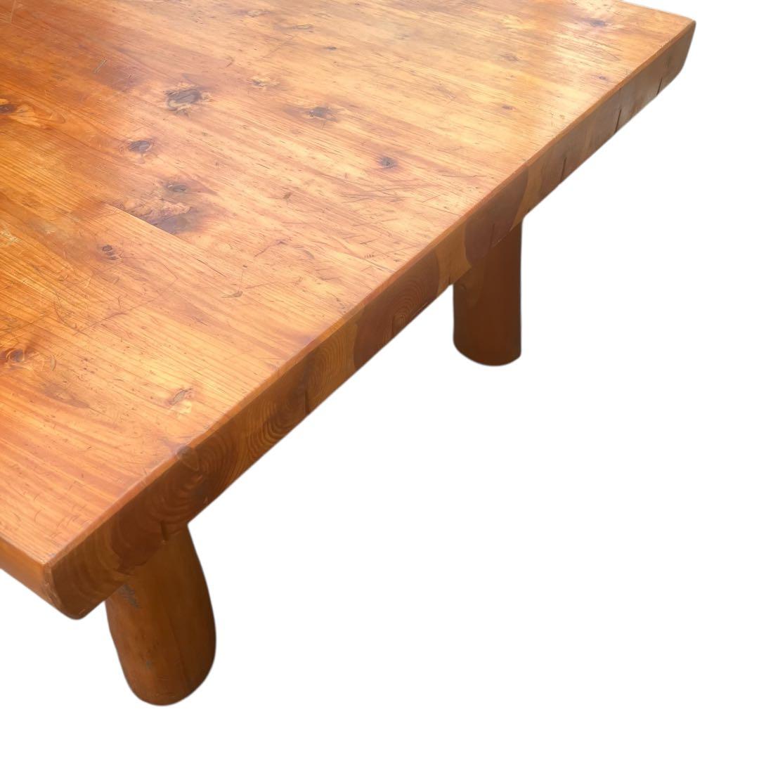 【アンティーク】欅の一枚板テーブル 小振りのカフェテーブル　センターテーブル