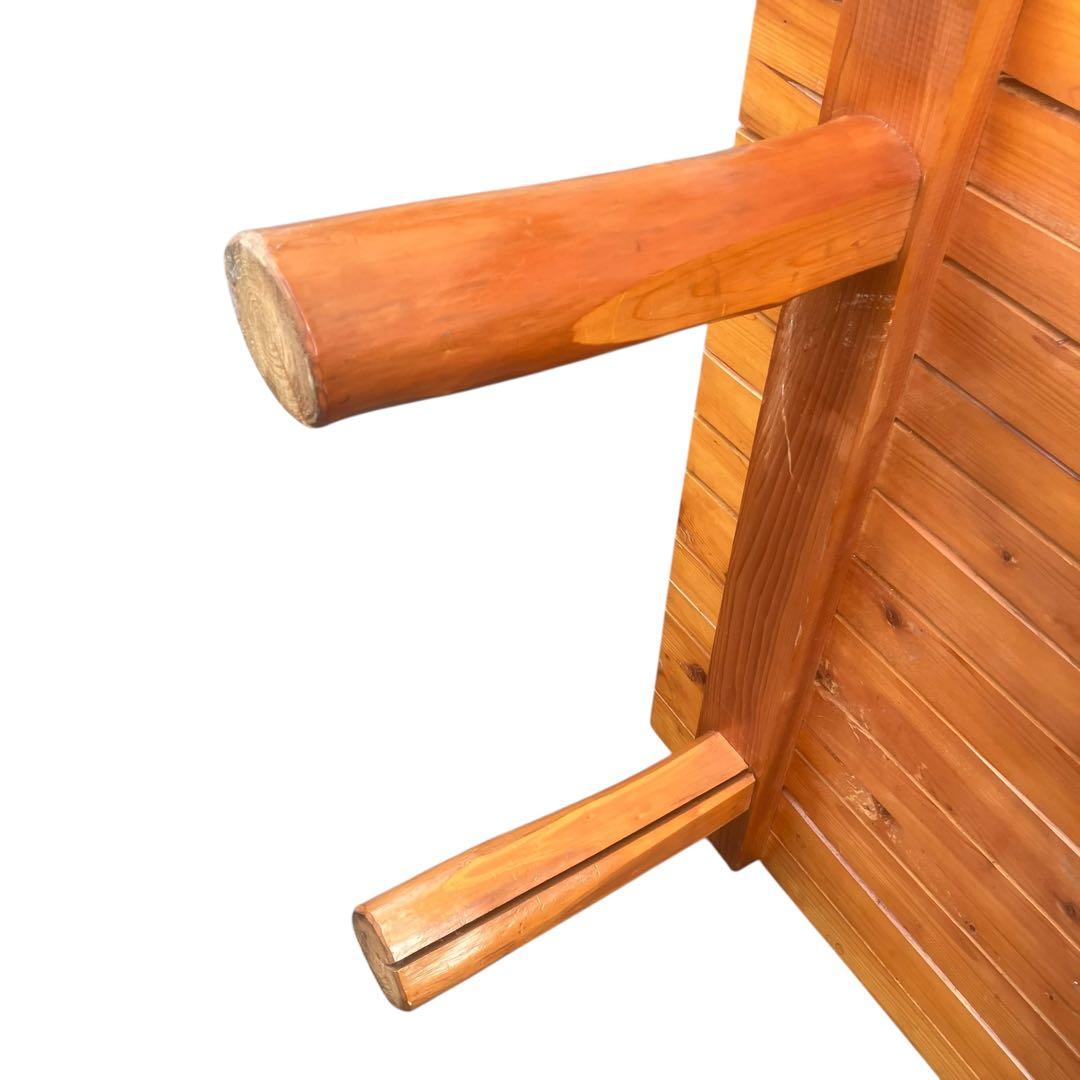 【アンティーク】欅の一枚板テーブル 小振りのカフェテーブル　センターテーブル