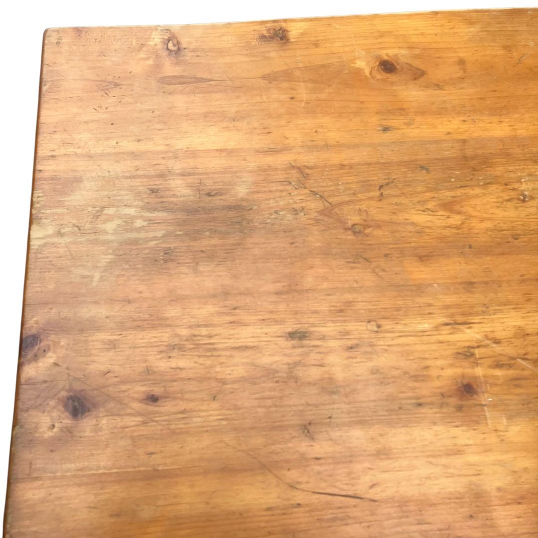 【アンティーク】欅の一枚板テーブル 小振りのカフェテーブル　センターテーブル