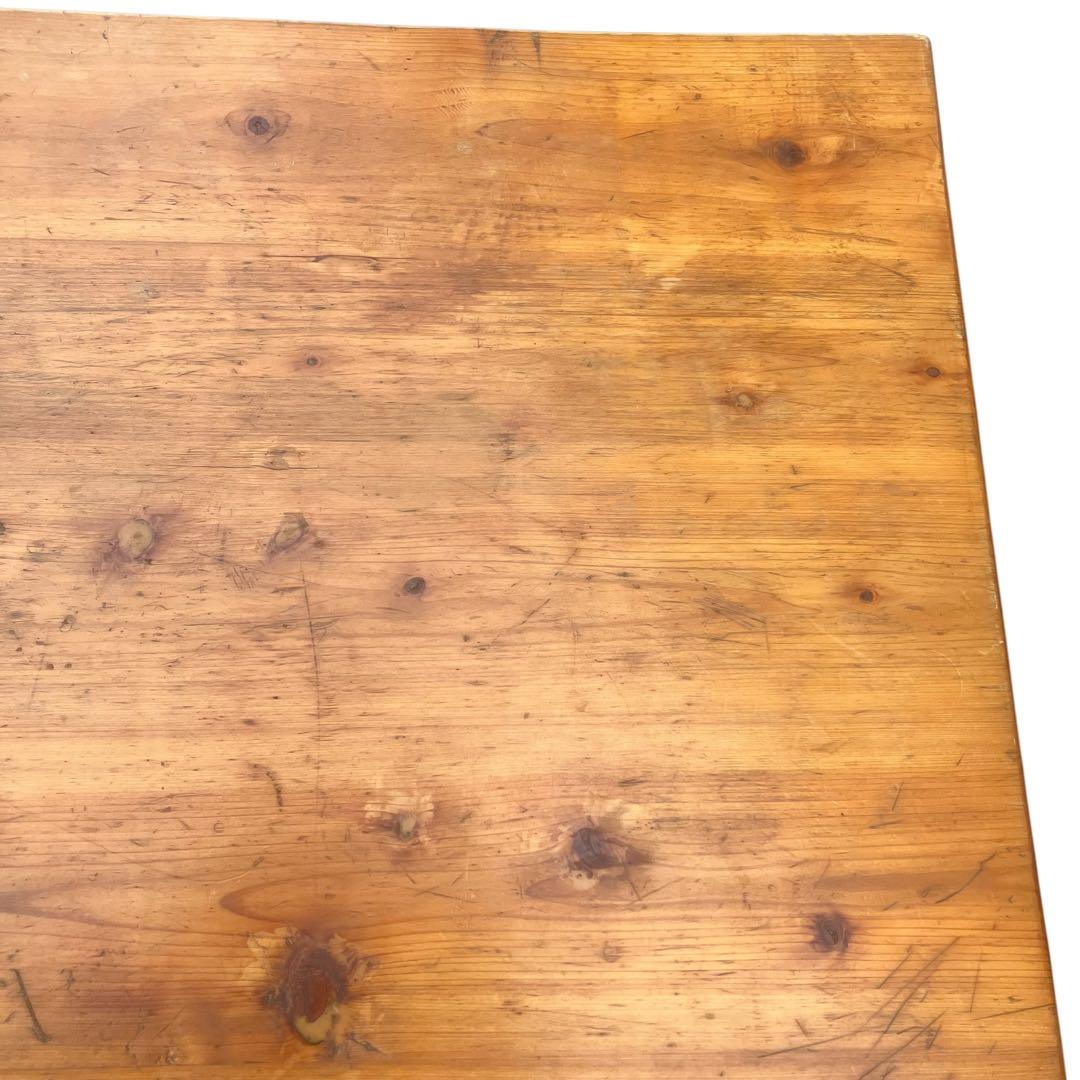 【アンティーク】欅の一枚板テーブル 小振りのカフェテーブル　センターテーブル