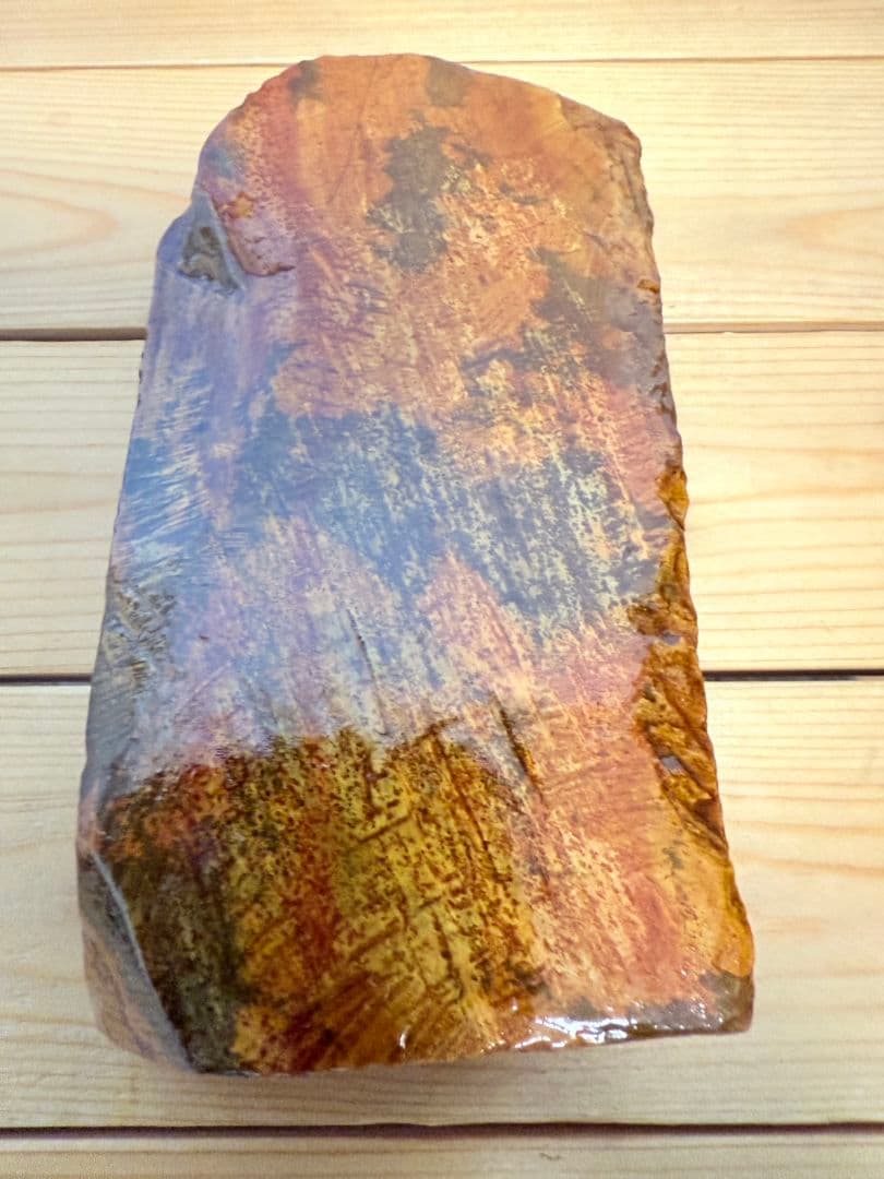 天然砥石　山不明　仕上げ砥石　蓮華　鯰入り