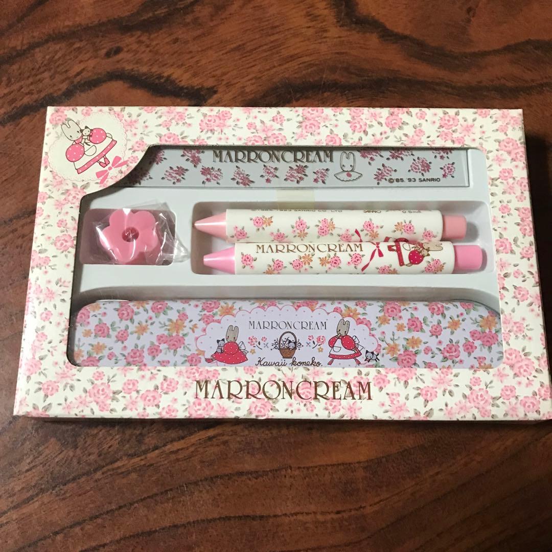 新品未開封 サンリオ マロンクリーム 文具セット 90年代 - メルカリ