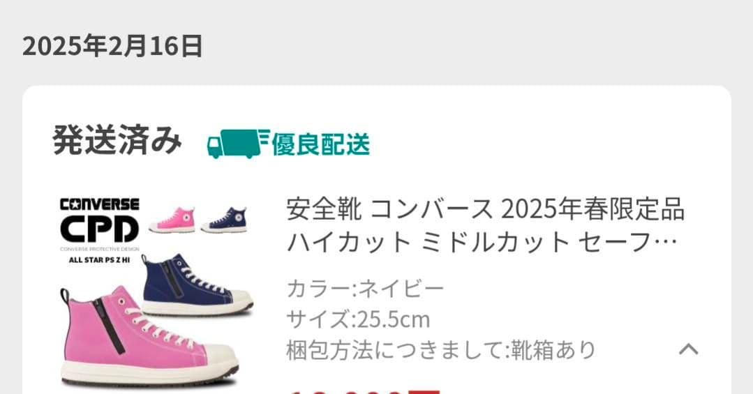 CONVERSE CPD コンバース安全靴 ALL STAR PS Z HI