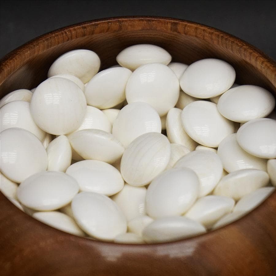 碁石 蛤 36号 那智黒 高級 囲碁 白石 黒石 碁笥付き