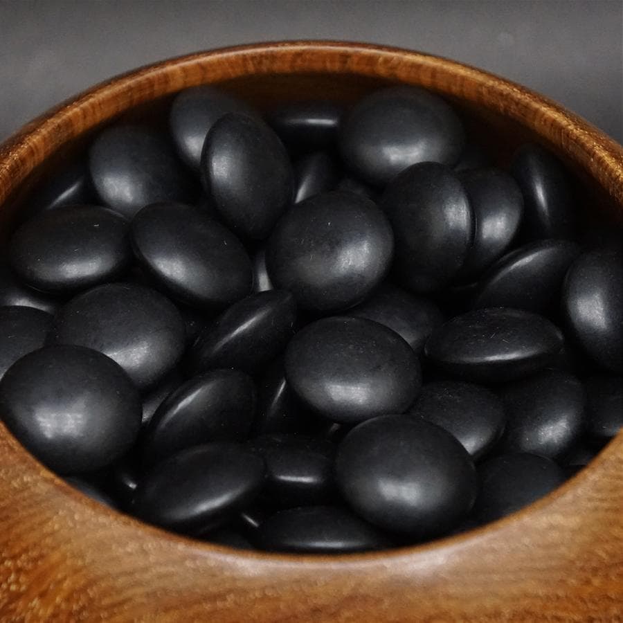 碁石 蛤 36号 那智黒 高級 囲碁 白石 黒石 碁笥付き