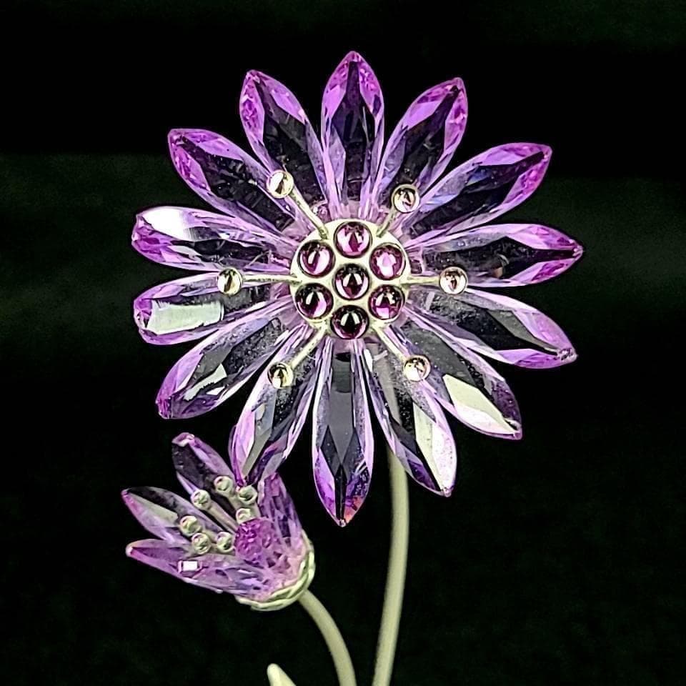 ●良品☆スワロフスキー　Drina　Violet　花　ドリナ　バイオレット 1