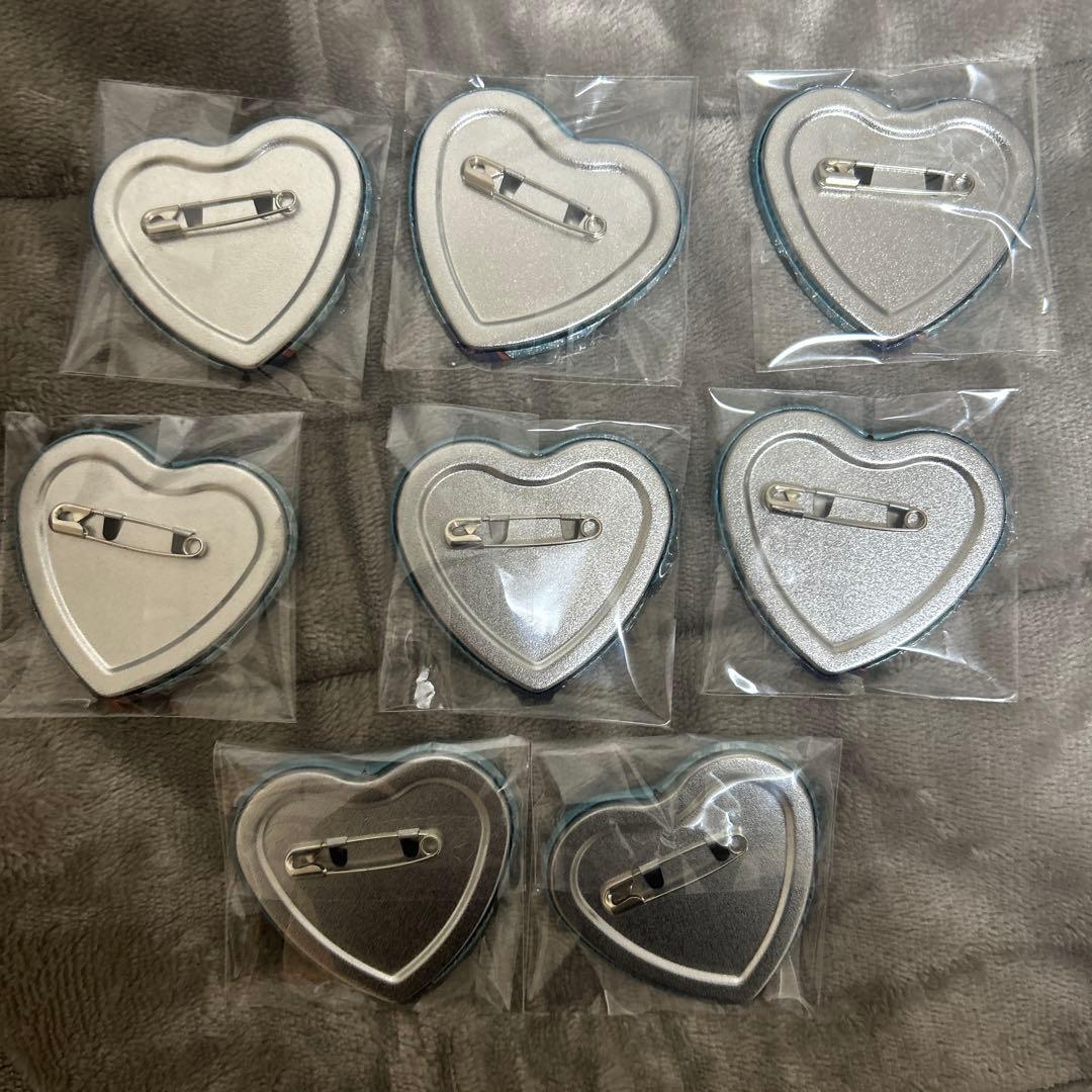 忍たま乱太郎 ナンジャタウン ハート缶バッジ 摂津のきり丸 8点セット