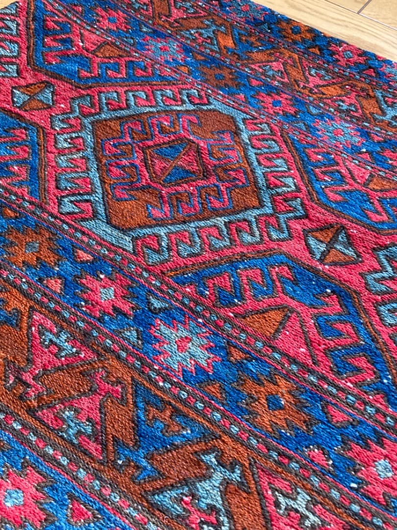 オールドキリムクッションカバー 50cm×51cm No. 390