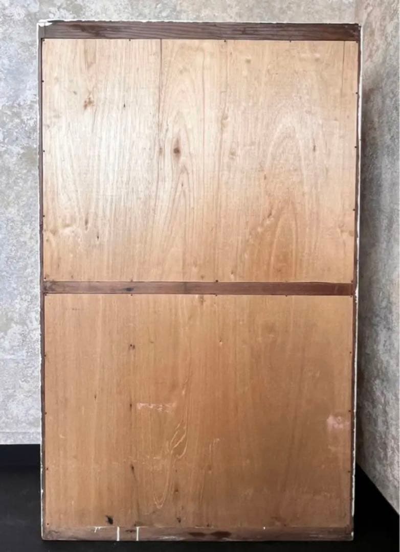 希少 アンティーク ホワイト シャビー 食器棚