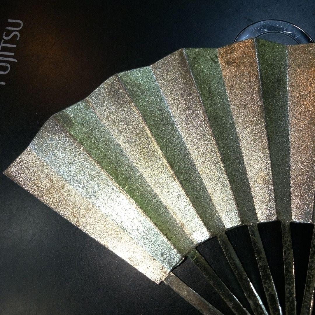 金属製？松竹梅扇子せんす扇おうぎ慶事・吉祥のシンボル※台座なし