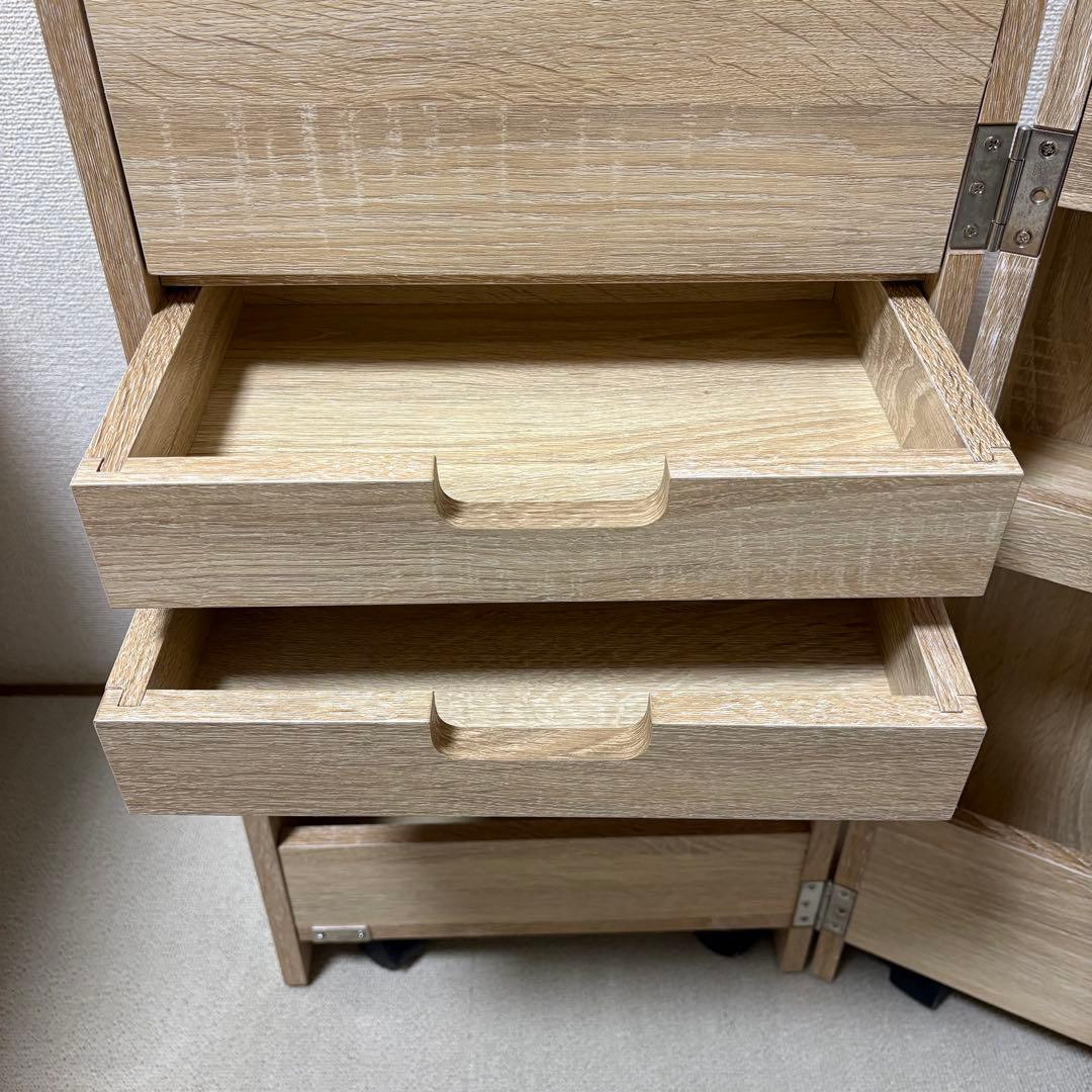 折りたたみ式ドレッサーワゴン [幅38] LOWYA