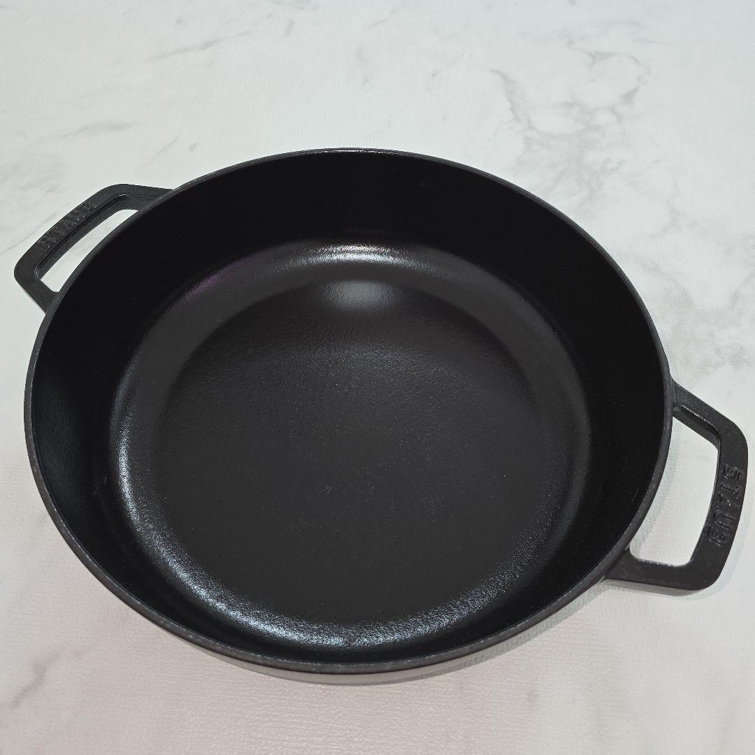 staub 28cm ブレイザー ソテーパン ブラック 黒