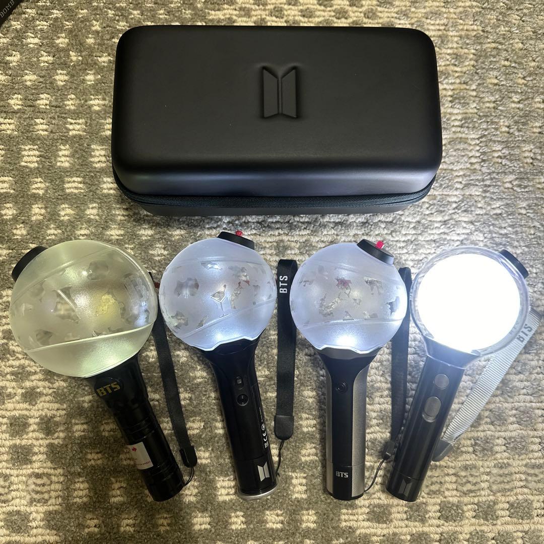 BTS ペンライト アミボム 歴代 セット ケース トレカ 防弾少年団 箱