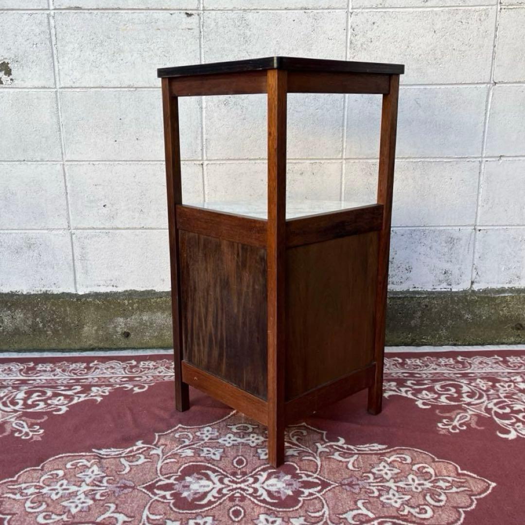 古家具ビンテージ品◾️karimoku カリモク 木製棚 飾り棚 ディスプレイ台