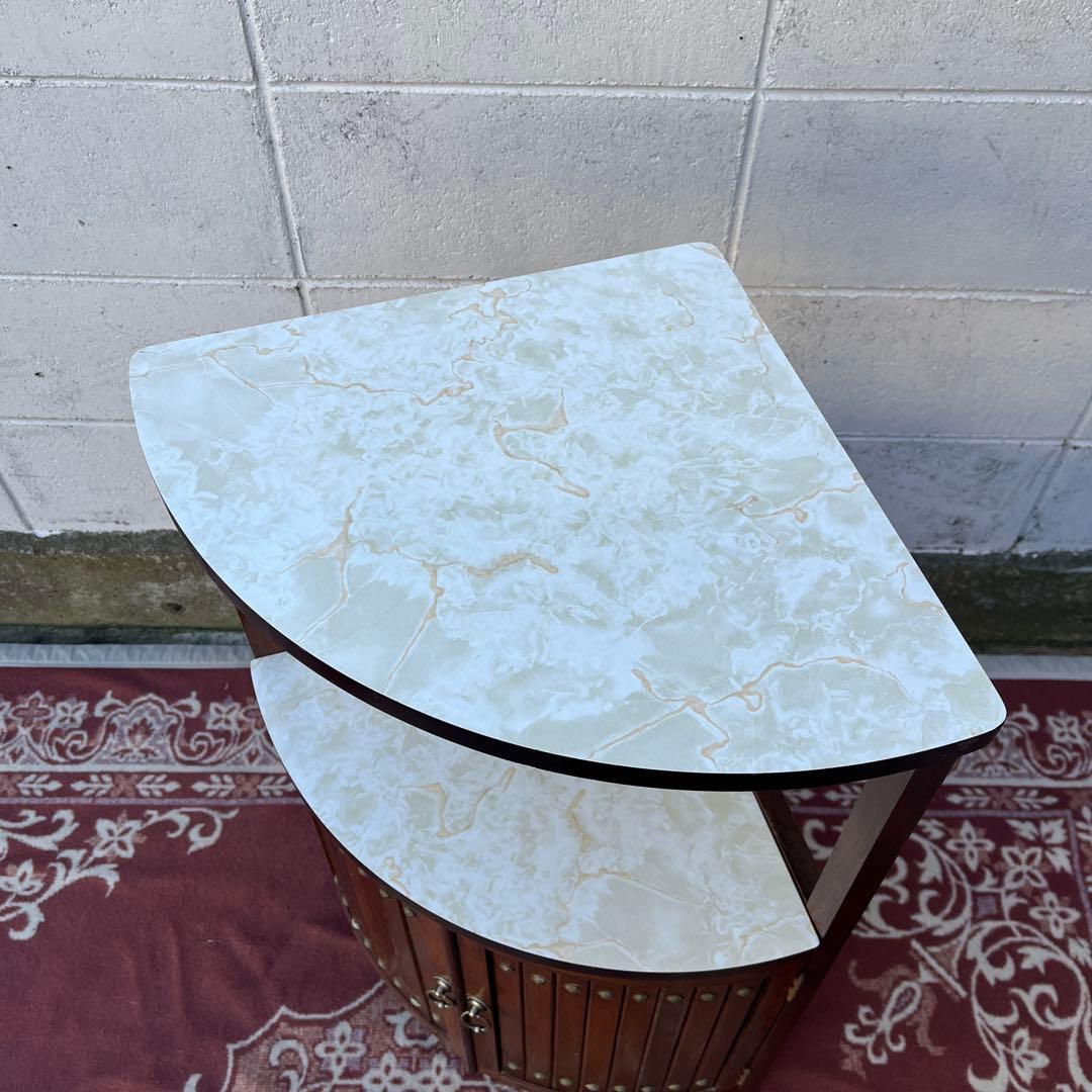 古家具ビンテージ品◾️karimoku カリモク 木製棚 飾り棚 ディスプレイ台