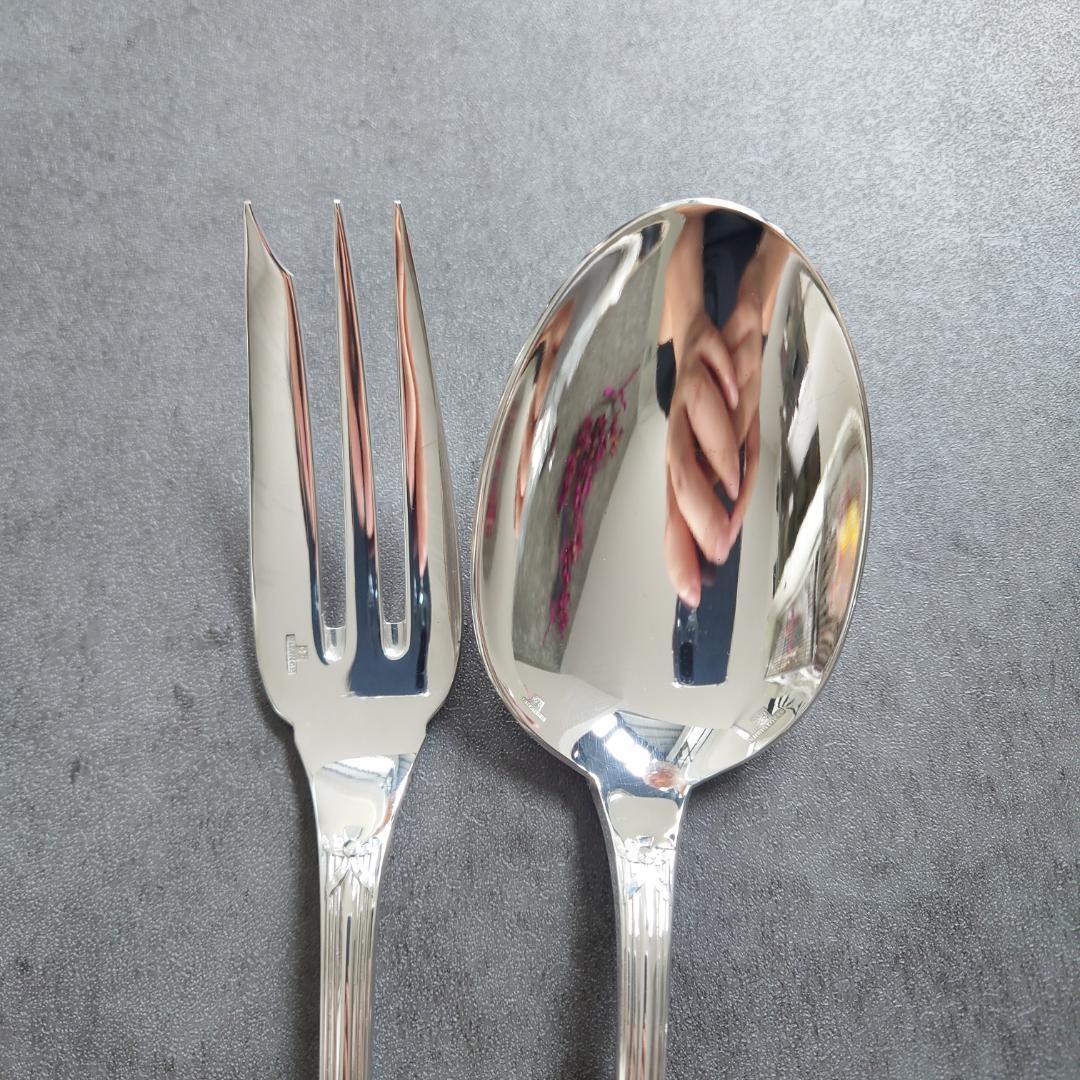 美品 クリストフル リュバン サービングフォーク サービングスプーン