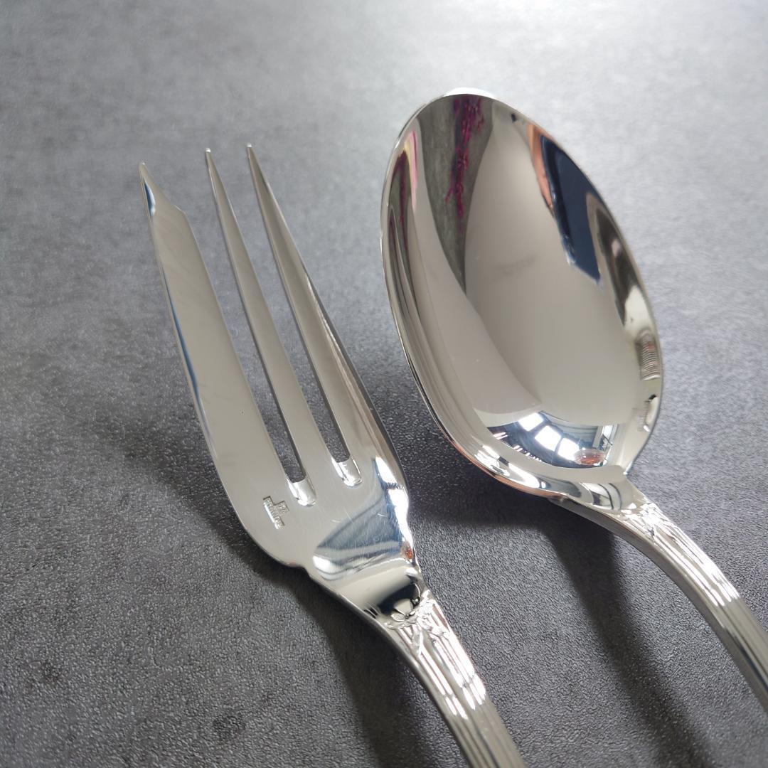 美品 クリストフル リュバン サービングフォーク サービングスプーン
