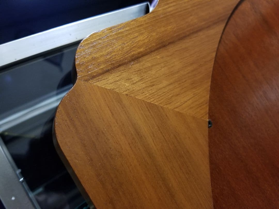 大塚家具　希少材　チェリー　無垢　柄彫り　円形　ウォール　ミラー　壁掛け鏡　姿見