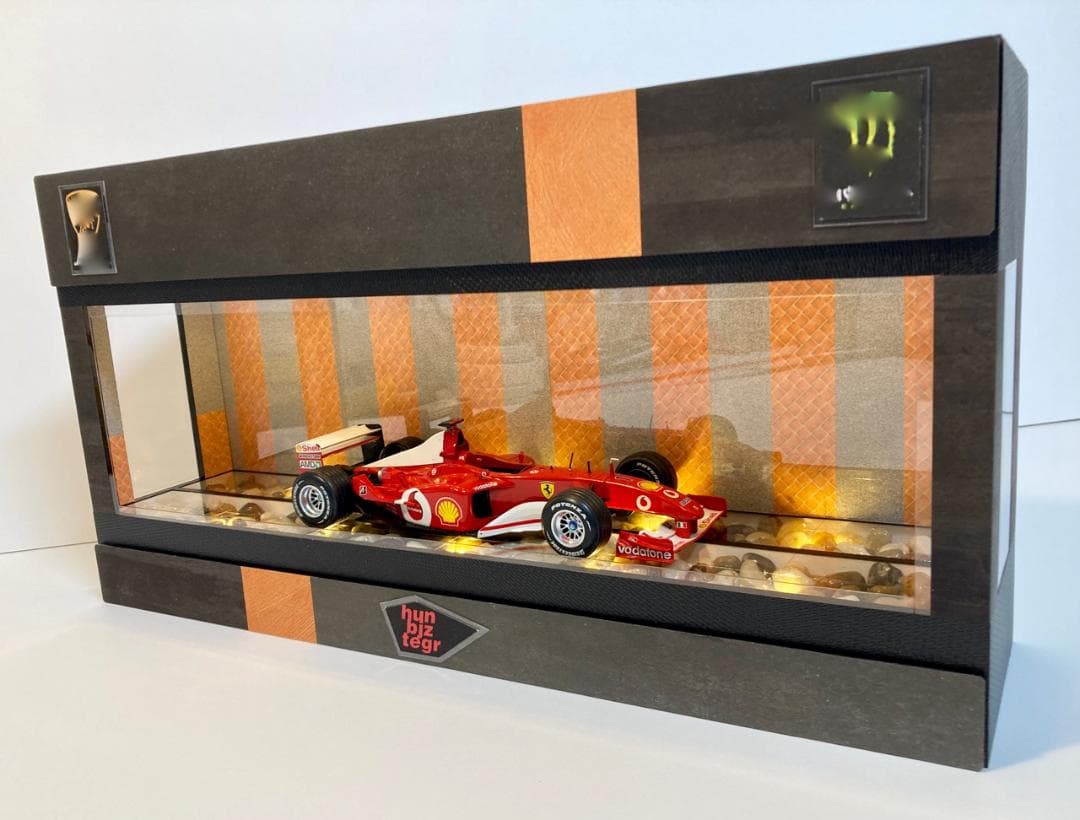 レジン＆小石・1/64~1/24・ディスプレーBOX / スタイリッシュジオラマ