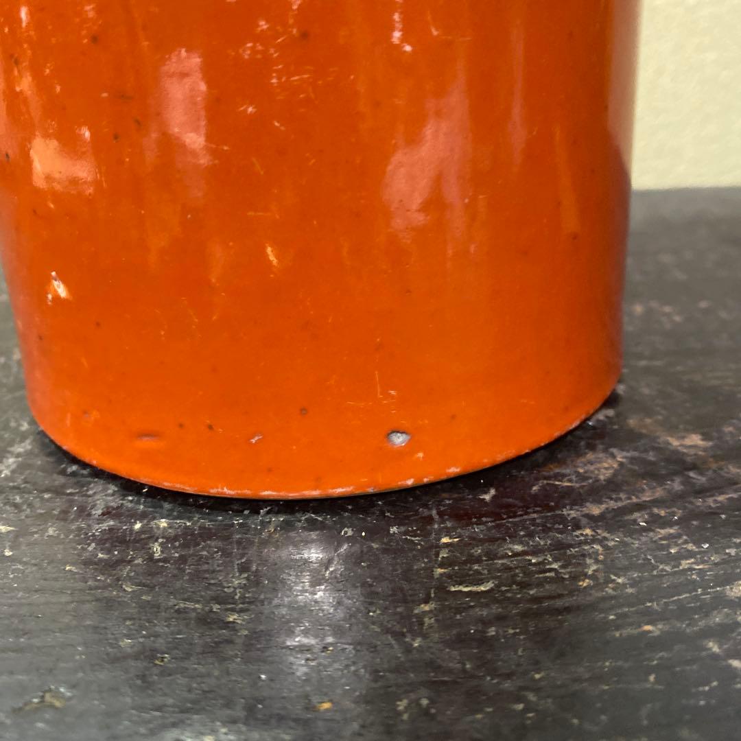 中国古玩 血赤珊瑚色筆頭 28cm11cm