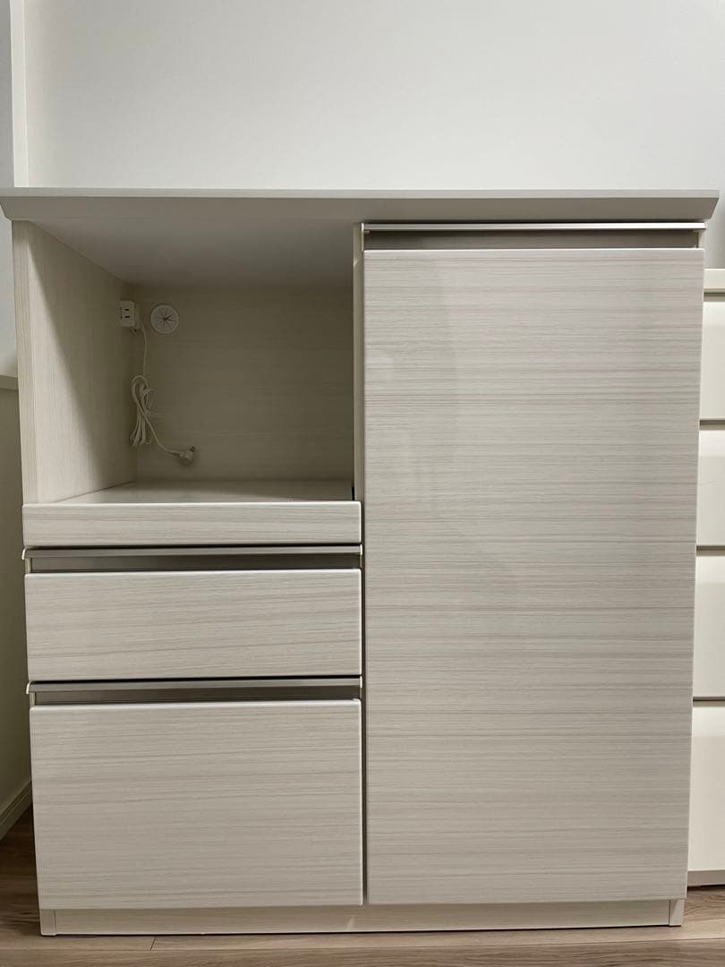 【美品】ニトリ キッチン カウンター(SP201 90WT WH)