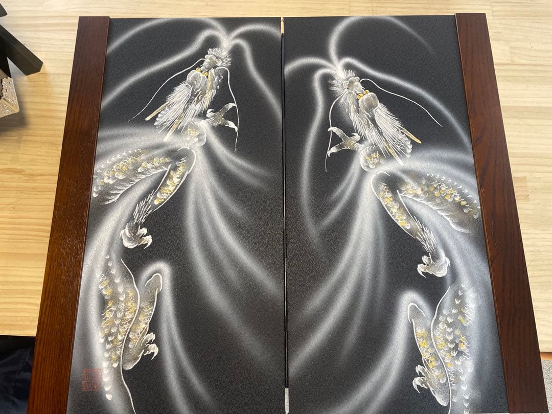 豪華な五月人形 兜飾り 龍屏風 弓太刀セット