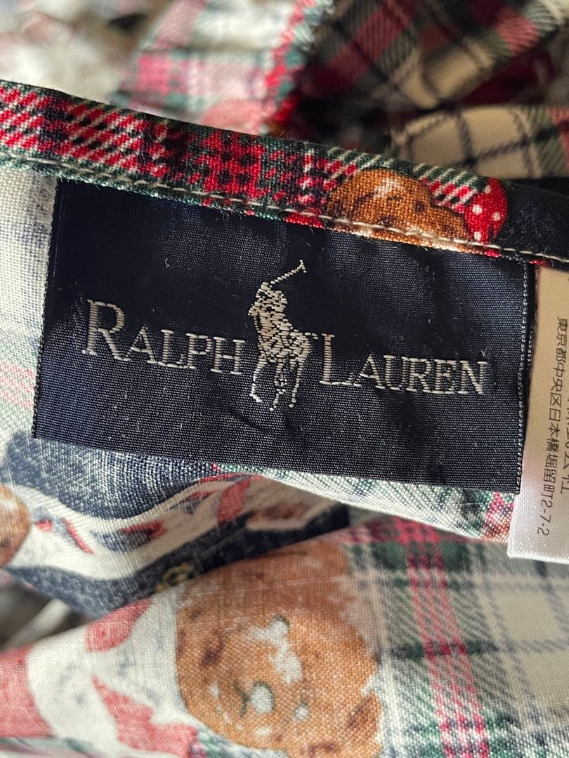 貴重廃盤柄✳︎ラルフローレン✳︎ポロベア✳︎フィッテドシーツ✳︎シングルサイズ