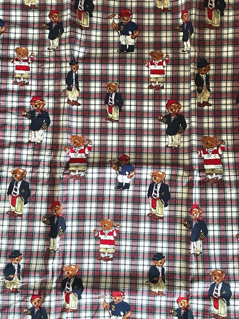 貴重廃盤柄✳︎ラルフローレン✳︎ポロベア✳︎フィッテドシーツ✳︎シングルサイズ