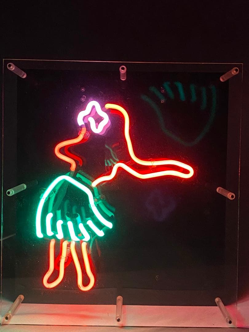 1597❣️ フラダンス　ネオン管　看板　オブジェ