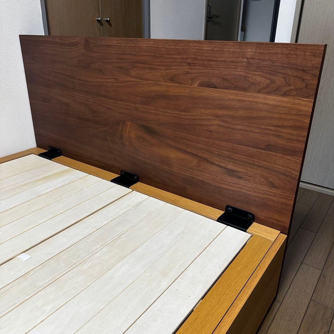 無印良品 セミダブル ウォールナット材 ヘッドボードのみ