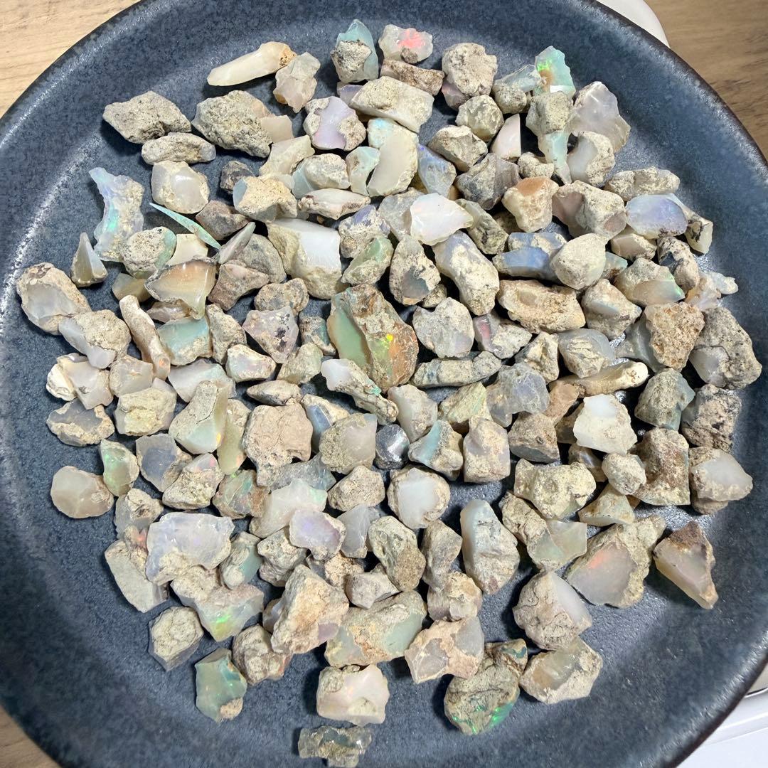 【天然エチオピア産オパール 原石 お楽しみ詰め合わせセット 約50g】Z-010