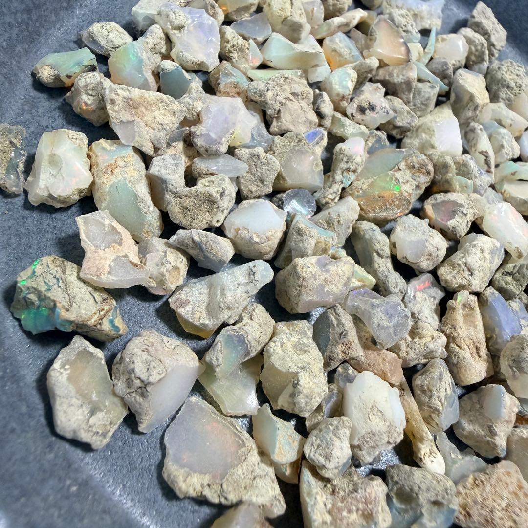 【天然エチオピア産オパール 原石 お楽しみ詰め合わせセット 約50g】Z-010