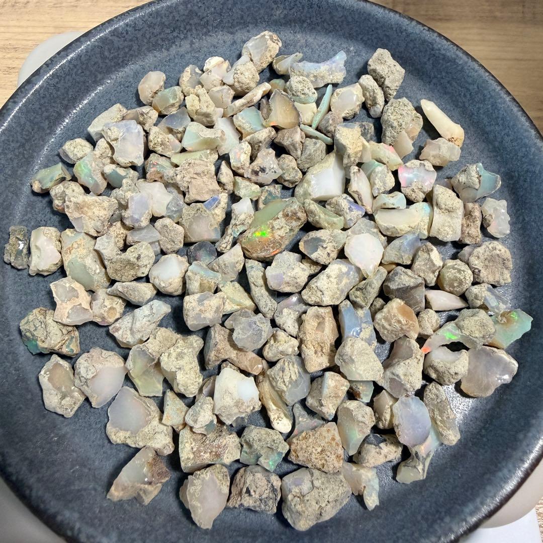 【天然エチオピア産オパール 原石 お楽しみ詰め合わせセット 約50g】Z-010