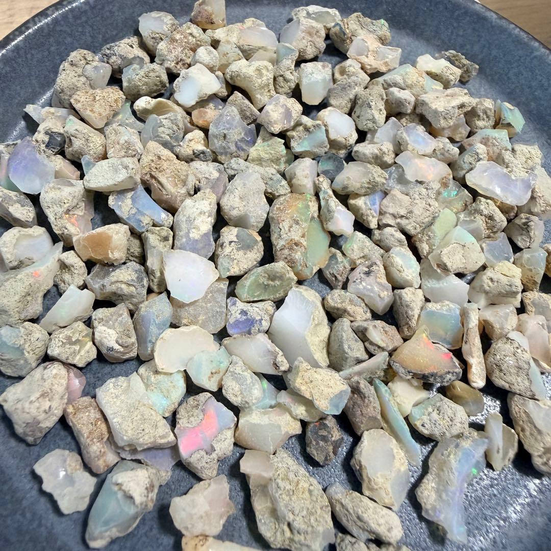 【天然エチオピア産オパール 原石 お楽しみ詰め合わせセット 約50g】Z-010