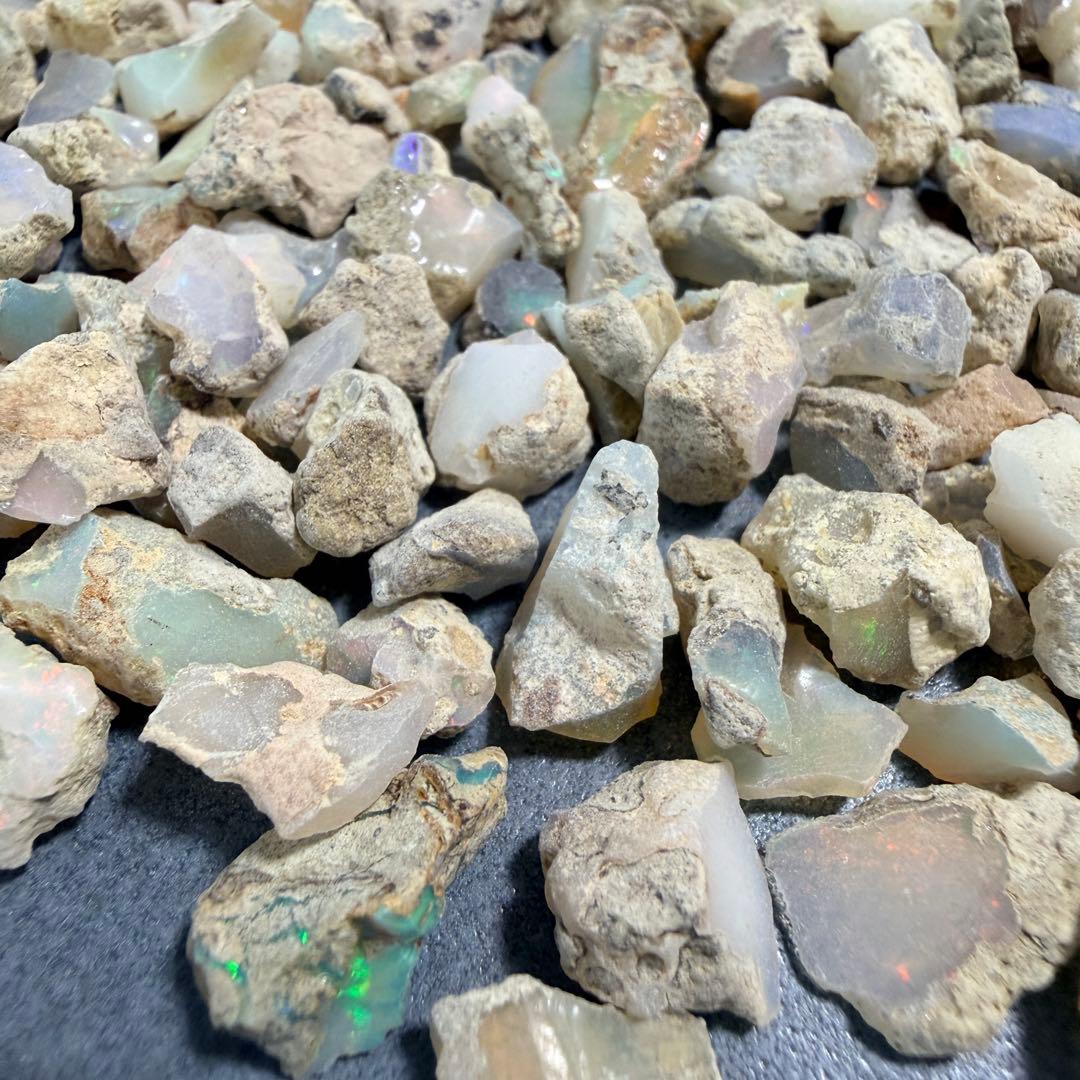 【天然エチオピア産オパール 原石 お楽しみ詰め合わせセット 約50g】Z-010