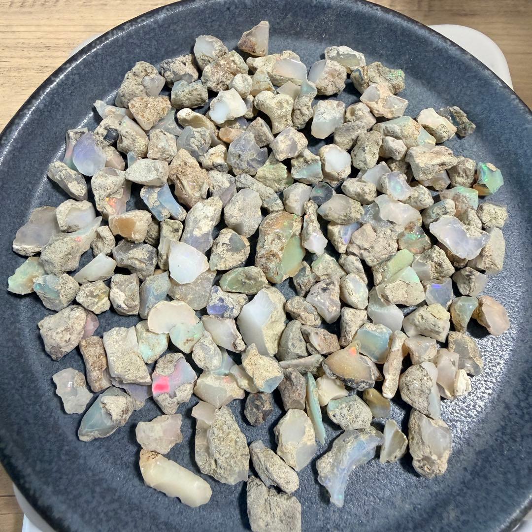 【天然エチオピア産オパール 原石 お楽しみ詰め合わせセット 約50g】Z-010