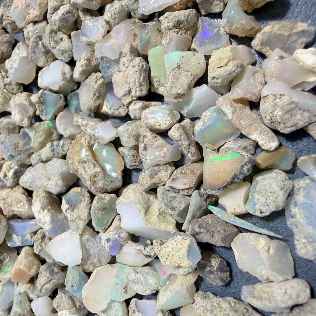 【天然エチオピア産オパール 原石 お楽しみ詰め合わせセット 約50g】Z-010