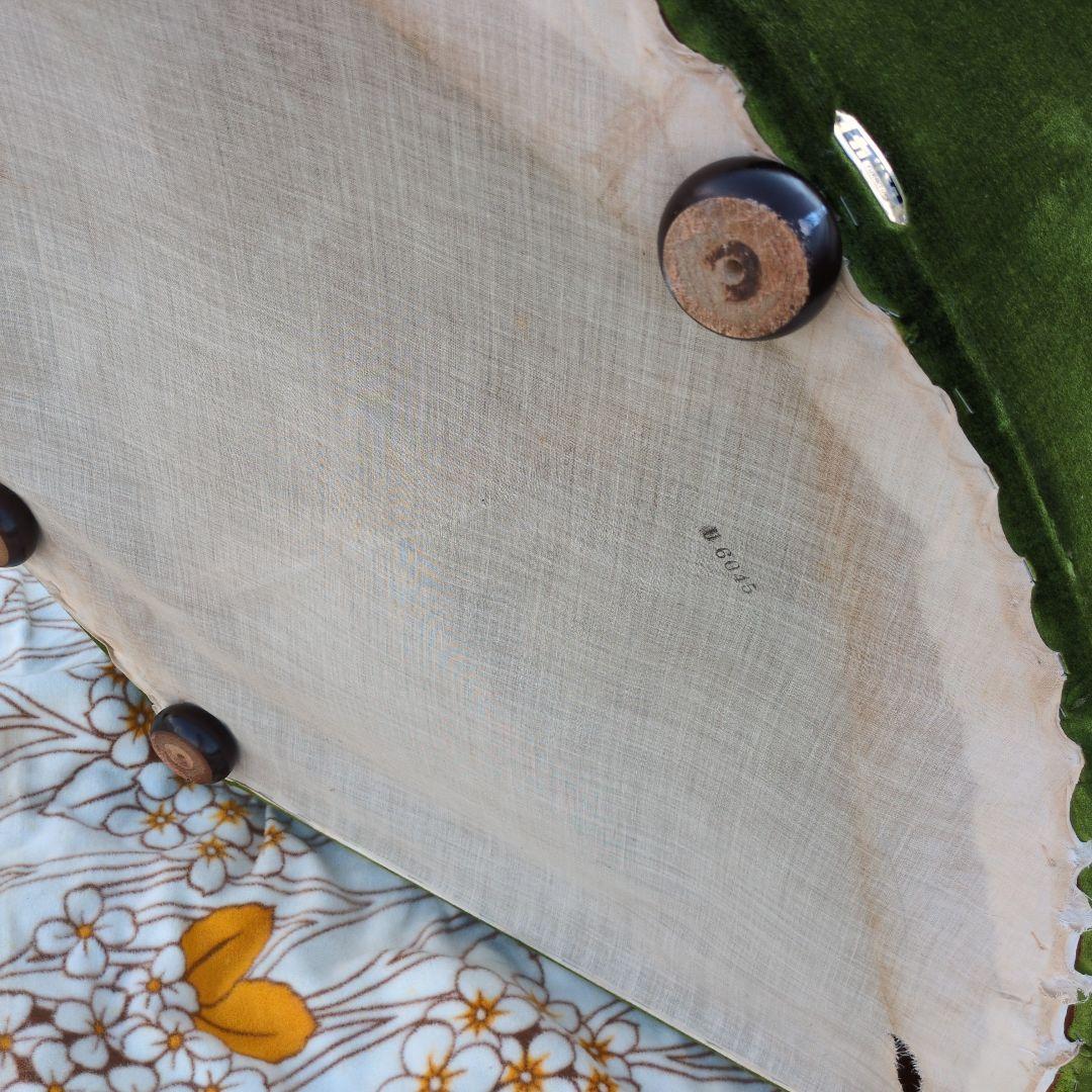 昭和レトロ オールド カリモク グリーン モケット コーナーソファ②ベルベット