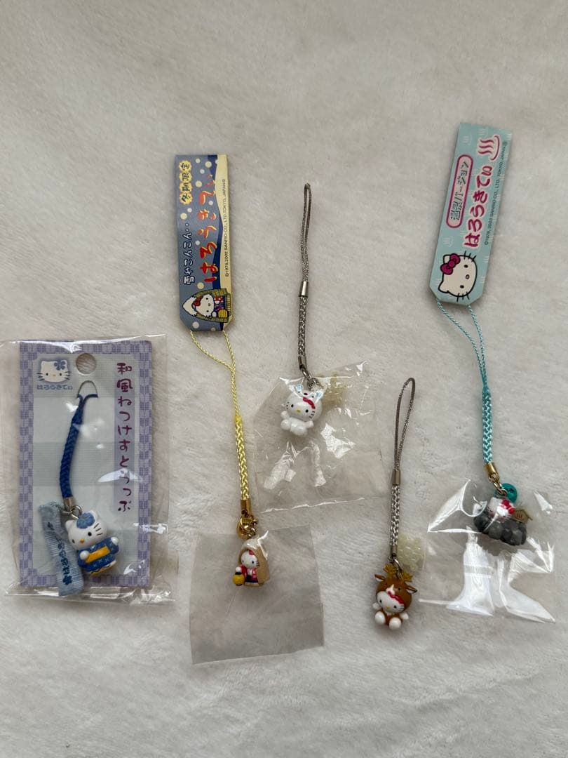 ご当地　ハローキティ 根付けストラップ 　まとめ売り27点