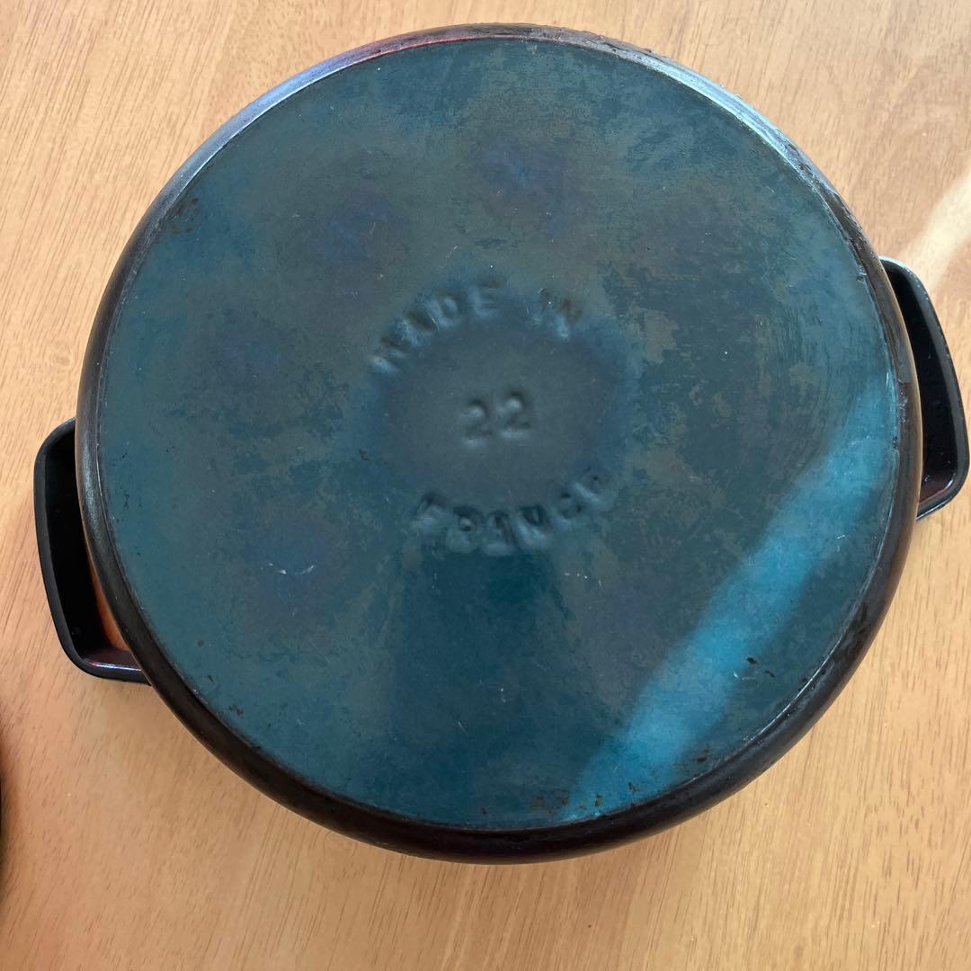 STAUB ストウブ ラウンド 黒 22cm