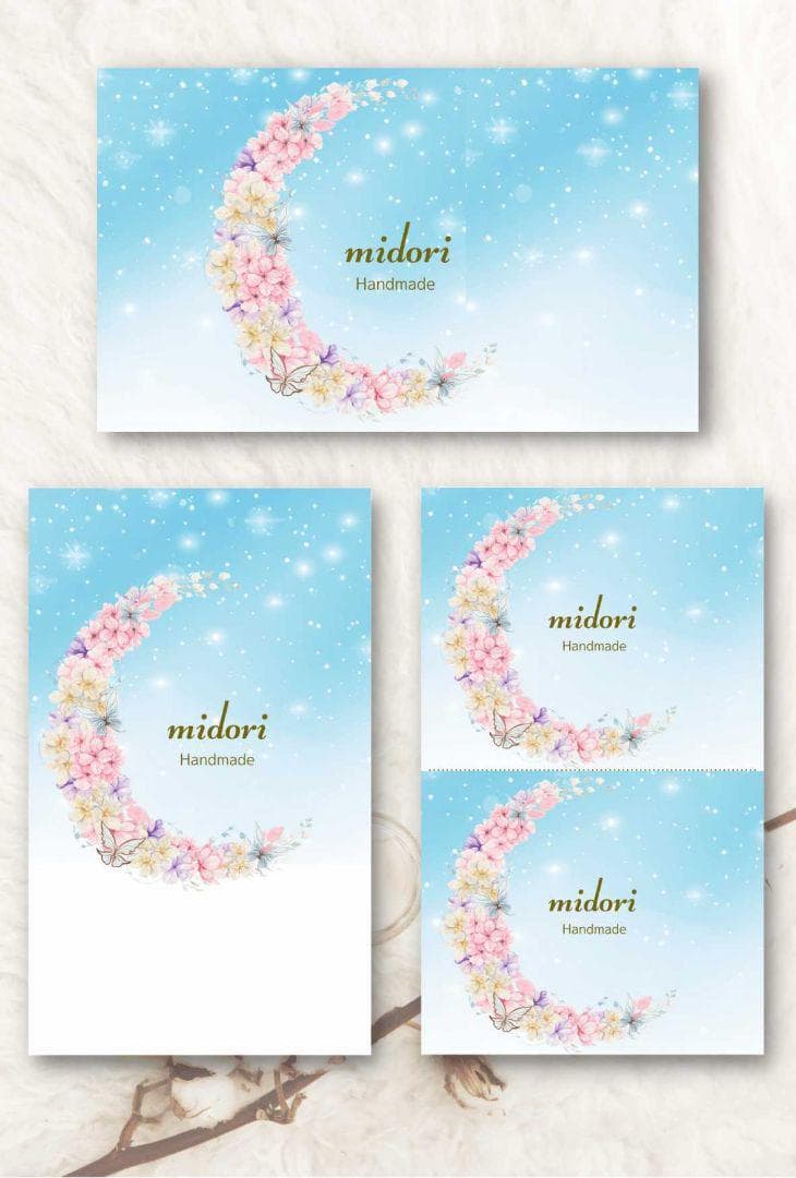 ショップカード アクセサリー台紙 サンキューカード 名刺 ★No.439