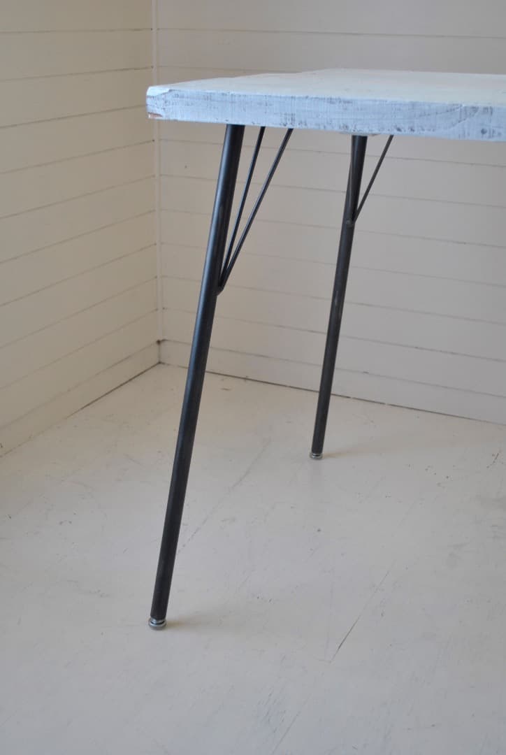 テーブル用鉄脚　4本セット　外径21mm 　高さ67cm  DIYパーツ