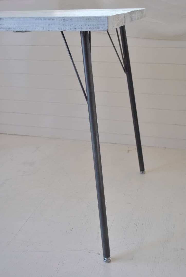 テーブル用鉄脚　4本セット　外径21mm 　高さ67cm  DIYパーツ