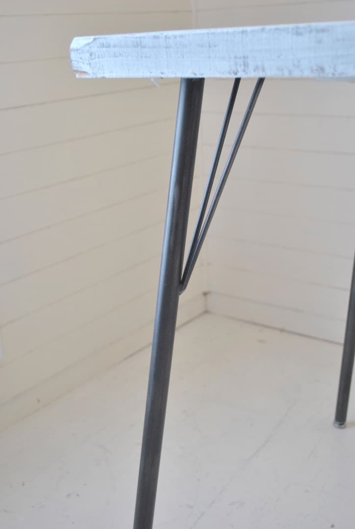 テーブル用鉄脚　4本セット　外径21mm 　高さ67cm  DIYパーツ