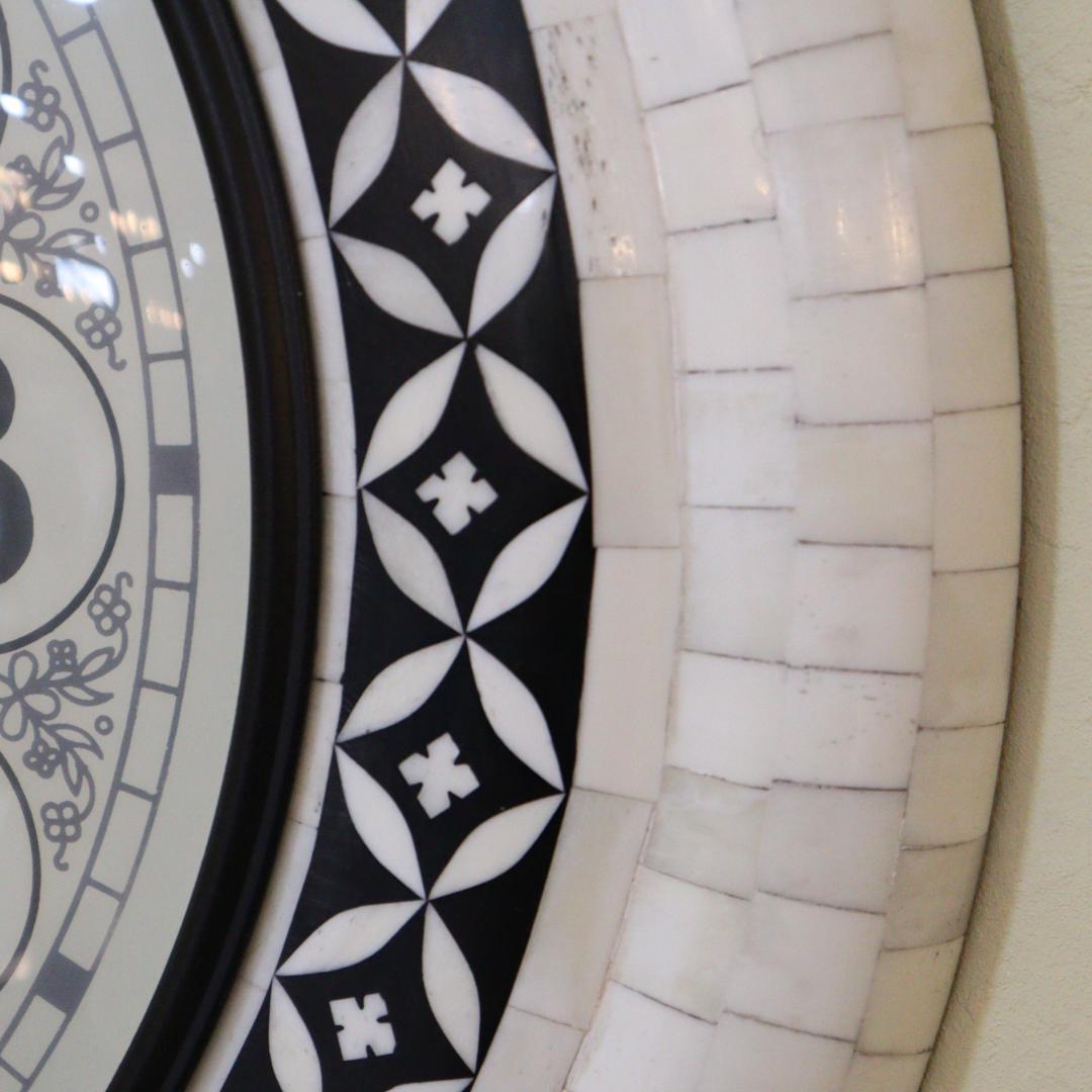 ウォールクロック 壁掛け時計 バッファローボーン アンティーク クラシック