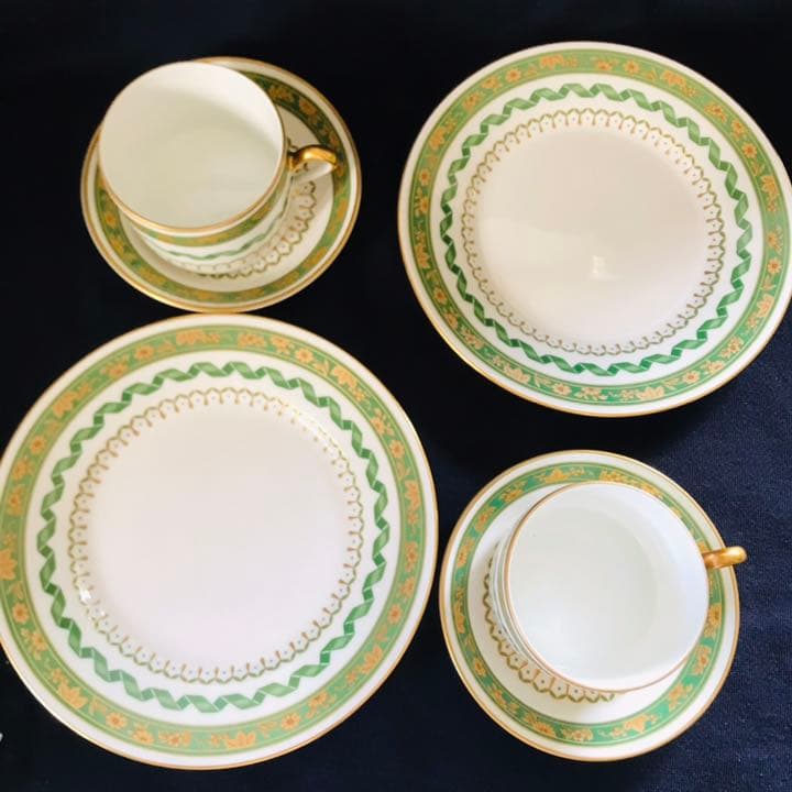 リチャードジノリ インペロコンテッサ ネロ グリーン トリオセット