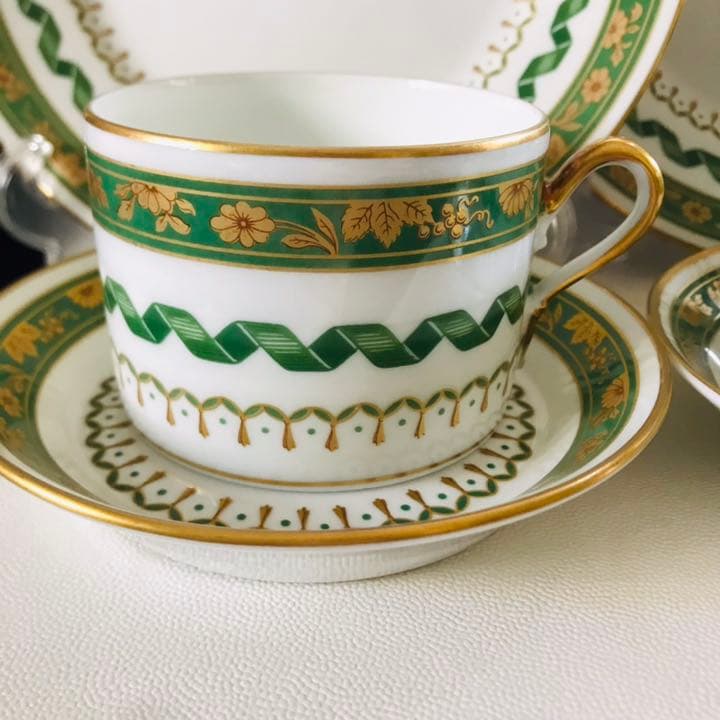 リチャードジノリ インペロコンテッサ ネロ グリーン トリオセット