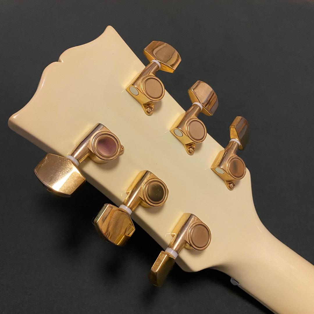 個人工房製 レスポールカスタム仕様 ホワイト ゴールドパーツ ハード