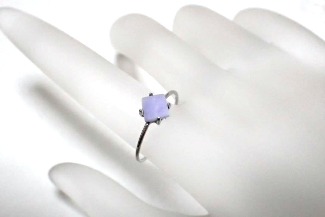 糸魚川翡翠　姫川　ラベンダー　リング　指輪　11号　送料無料